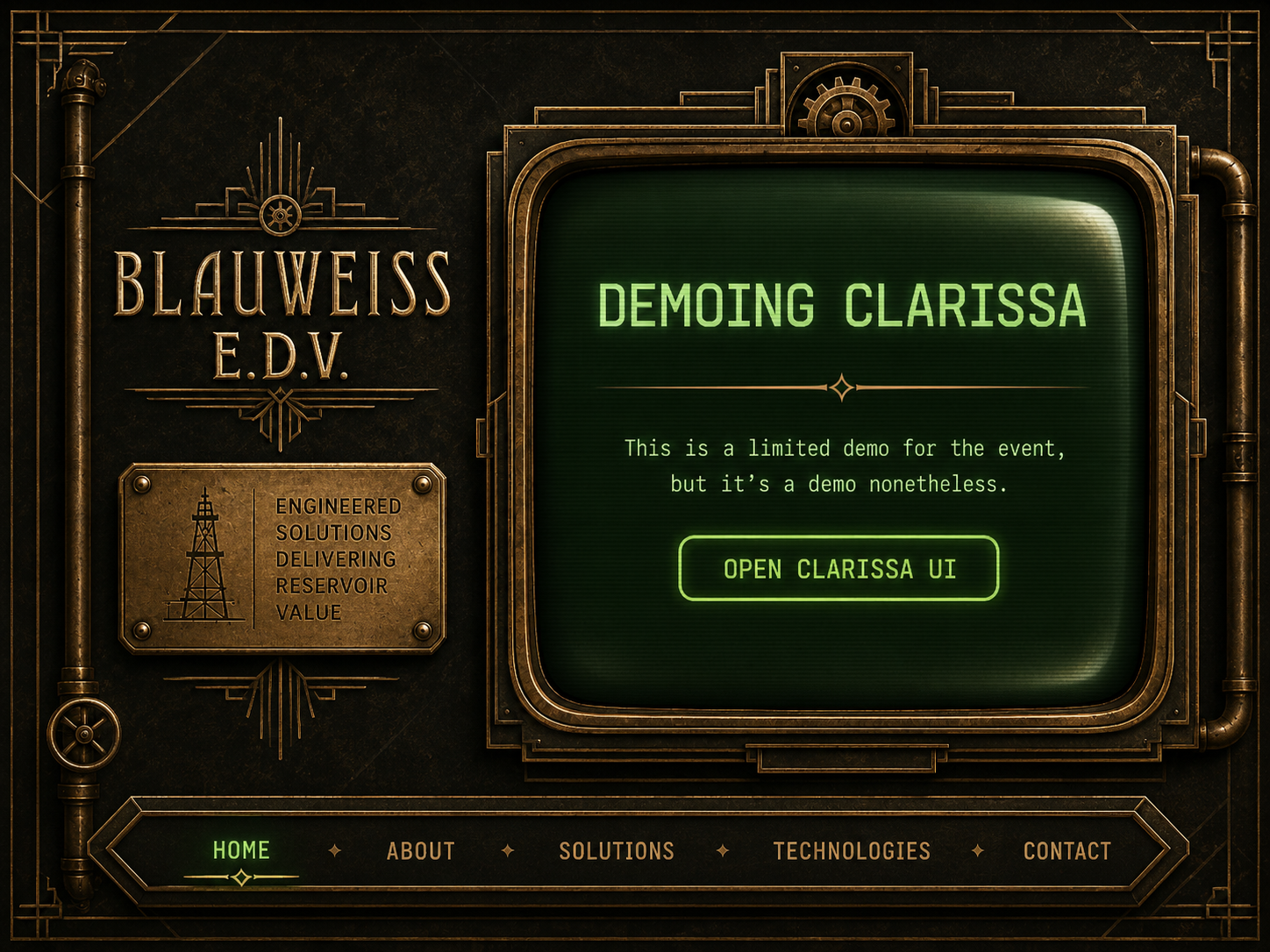 Blauweiss E.D.V. demoing Clarissa